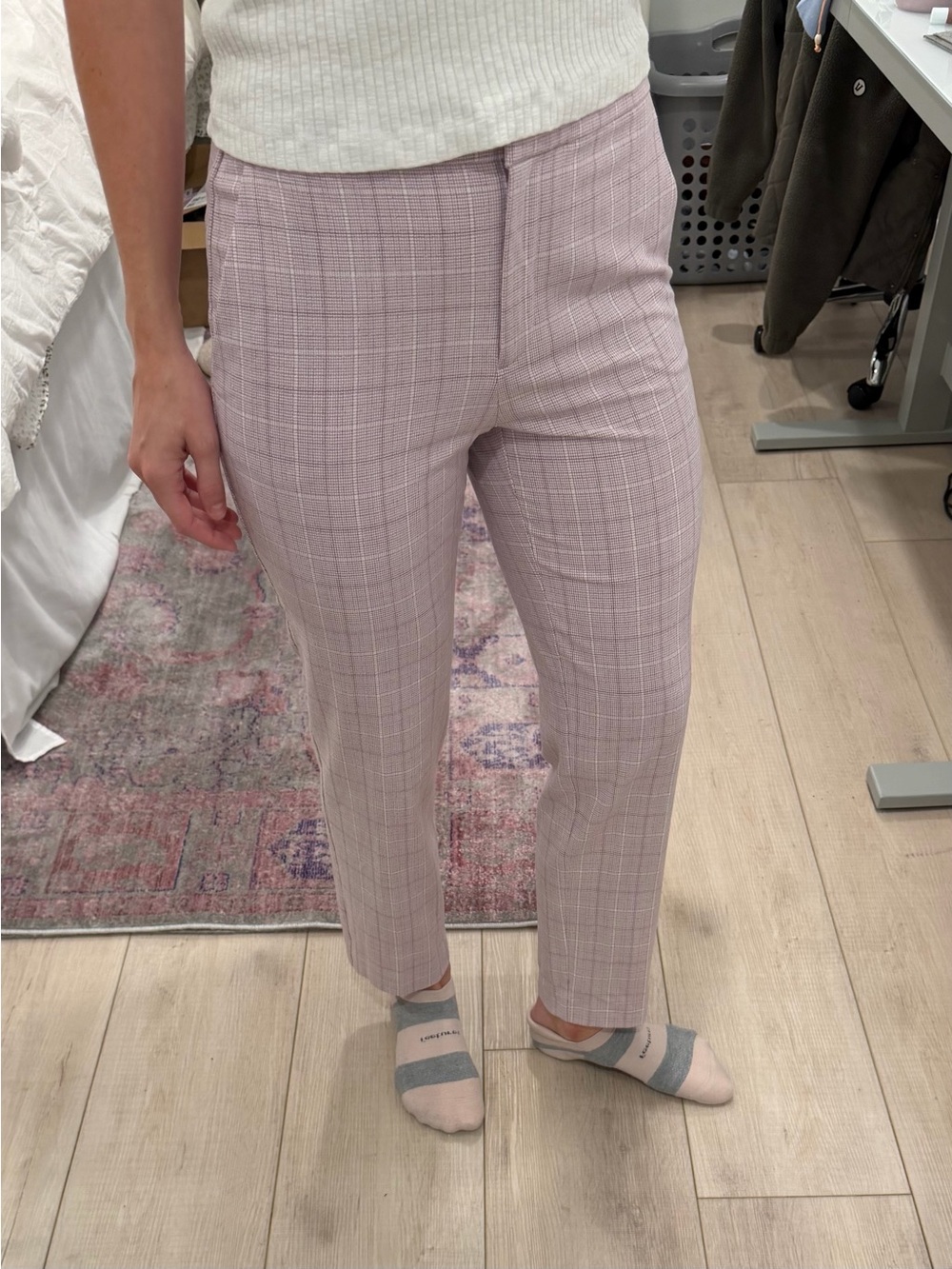 Ann Taylor Pink Plaid Men's Dress Pants